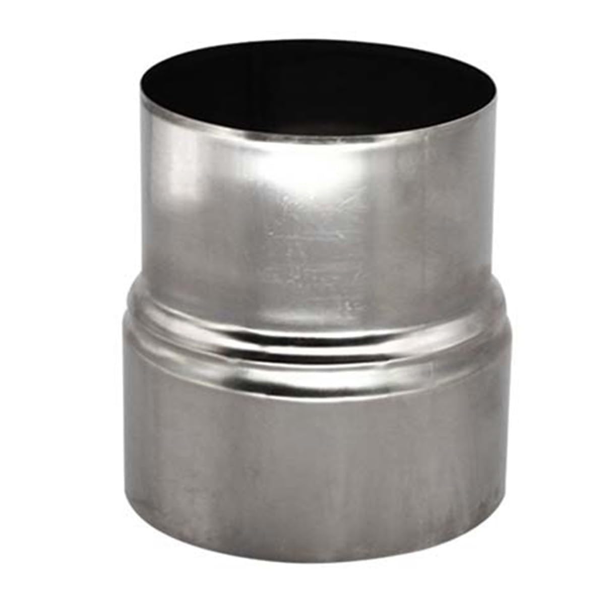 Stainless Steel Stove Pipe Reducer Flue Connector 110mm-100mm, 1Pcs Chimney Flue Liner Reducer, Chimney Adaptor Stove Pipe for Wood Burning Stove Fireplaces