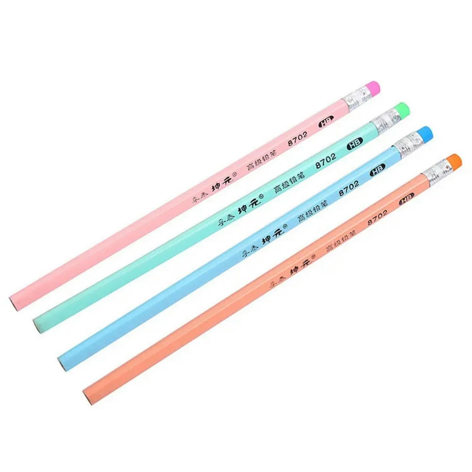 Crayon sans encre avec pointe remplaçable, Crayon à papier HB standard multicolore for l'école et le bureau(Pink 1pcs)