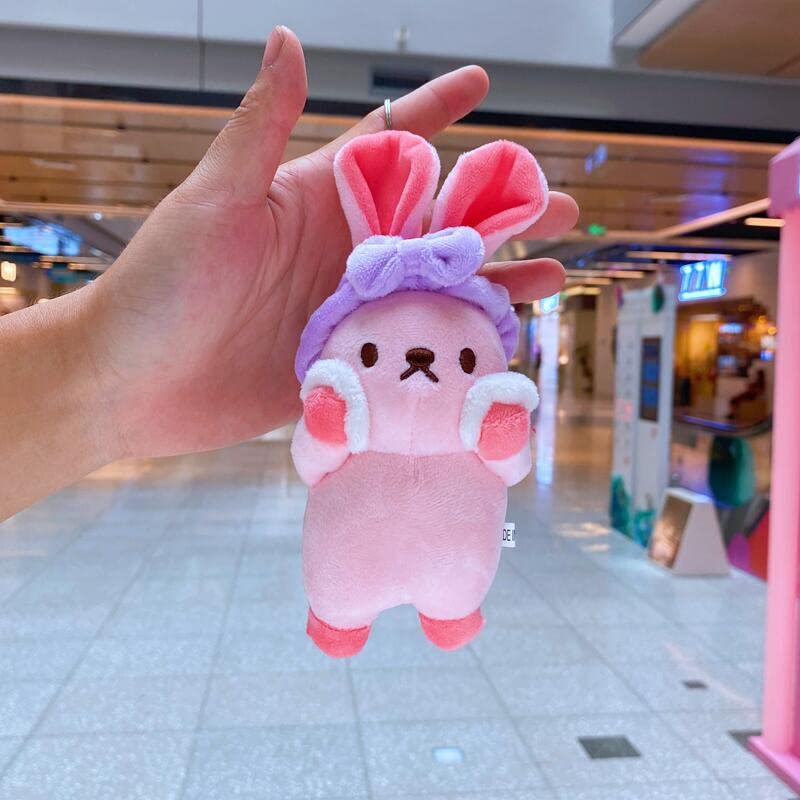 ぬいぐるみ　キーホルダー　POKKE ピンク　うさぎ　チェリー ぬいぐるみキーホルダーPOKKE ピンクうさぎチェリー