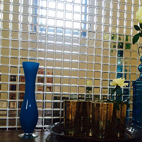 Pastilha Adesiva Resinada Espelhada Prata Kit 4 Placas