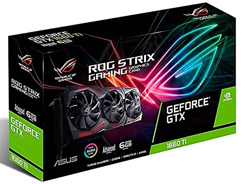 Image of ASUS GeForce Strix GTX 1660TI 6GB DDR6 HDMI DP 1.4 USB Graphic Card (ROG-STRIX-GTX1660TI-A6G-GAMING)