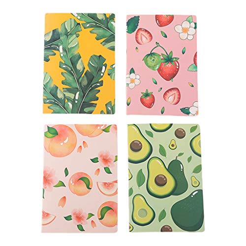OKwife 2X A5 sortierte Farben Notizbuchpapier 60 Seiten Einfacher und frischer Stil Tagebuch Geschenk für Jungen und Mädchen Cover