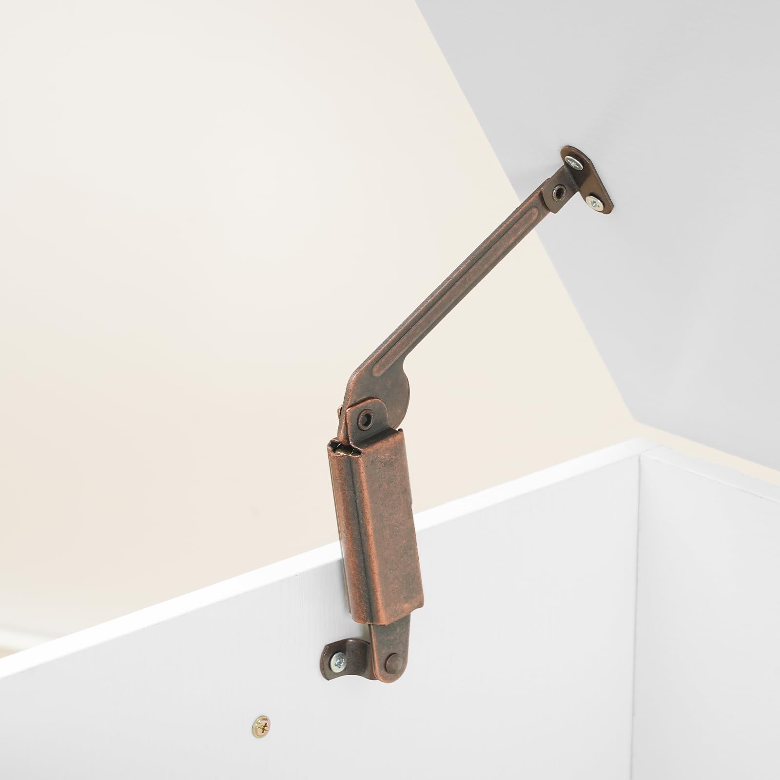 HOOBRO Cassapanca Portaoggetti da 100 cm con Cerniere di Sicurezza, Scatola Contenitore con Coperchio Ribaltabile, per Ingresso, Camera da Letto, Soggiorno, Bianco EWT141CW01