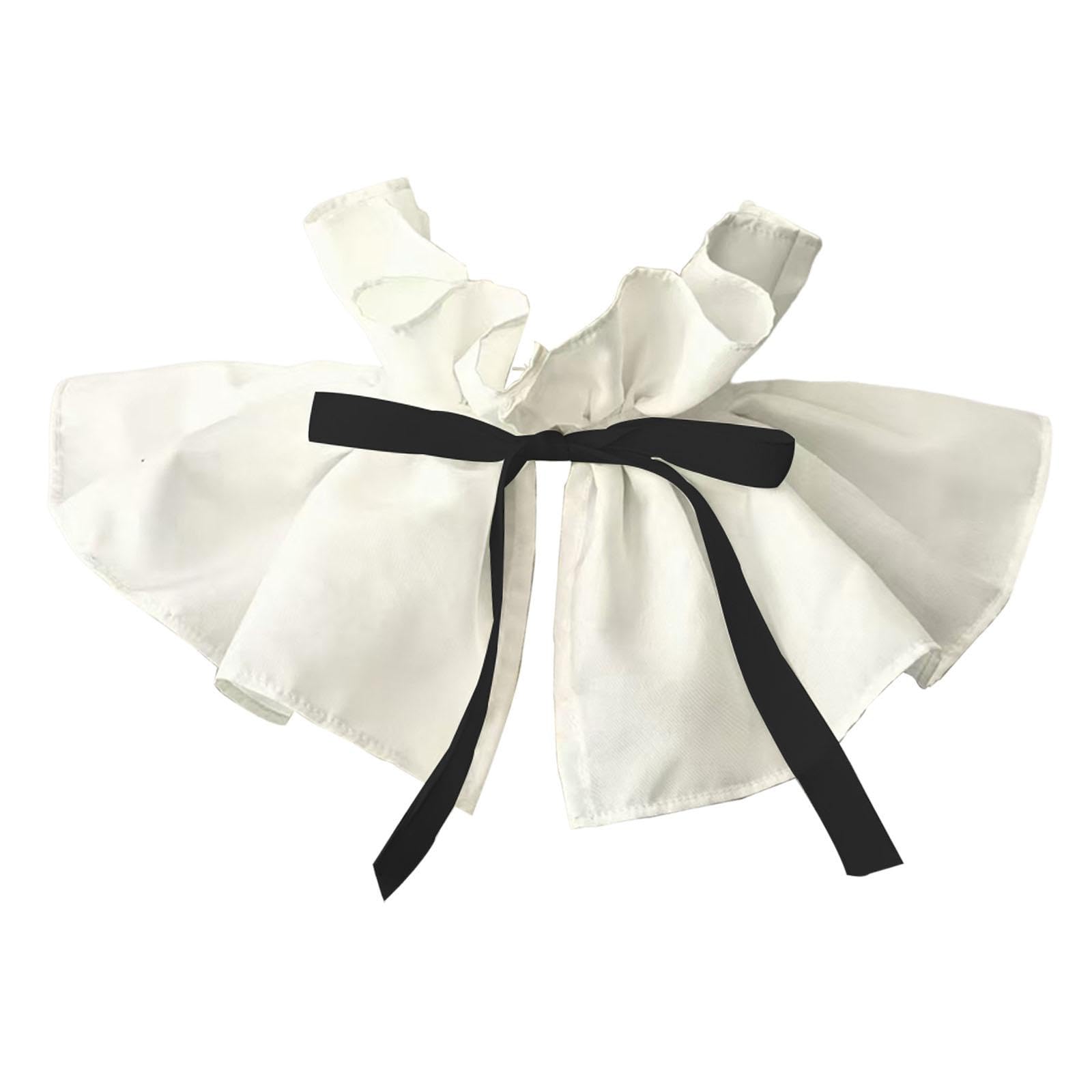 Detachable Collar Detachable Portable Durability Easy to Wear Neck Accessory Black Ribbon|Clothing Shoes & Accessories | Womens Accessories | Scarves & Wraps-image-29