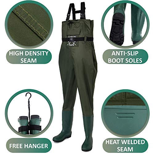 Fly Fishing Hero Chest Waders for Men with Boots Hunting Waders Fishing