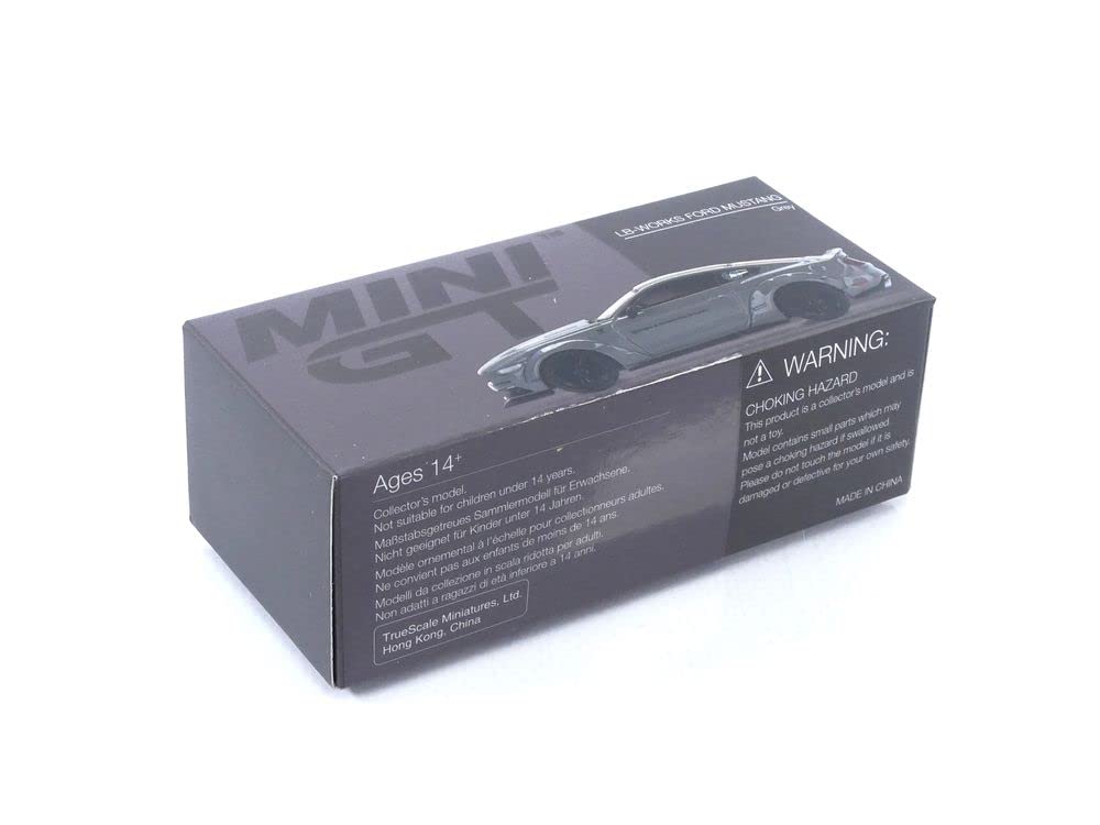 Amazon.co.jp: MINI GT 1/64 1/64 LBWORKS Ford Mustang GT Gray (Left