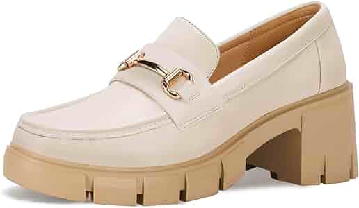 靴 Koji Kuga Chainsaw Toe Heel Loafer Amazon.com | Coutgo Womens Chunky Platform Lug Sole Loafers