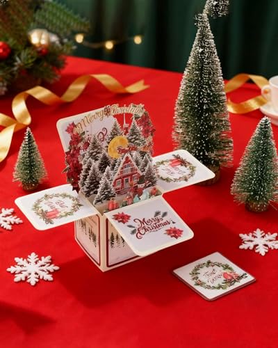 XIUCAI 3D|bvAbvNX}XJ[hZbg tA5gzf[O[eBOJ[h NX}XfR[VƑ蕨p,B