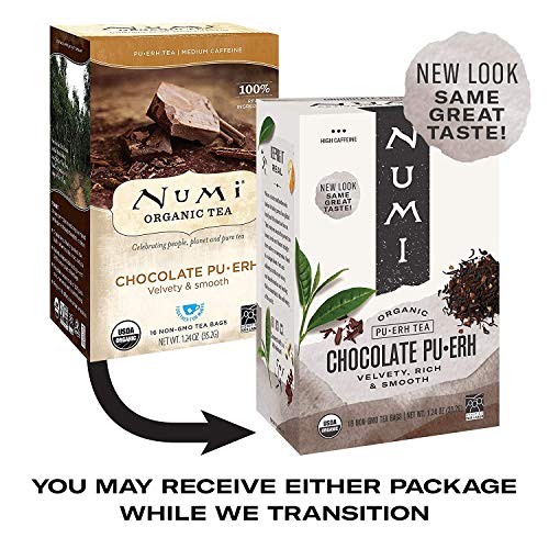 Numi Organic Tea Chocolate Puerh, 16 Count Box Of Tea Bags (Pack Of 3)Â #TOP1