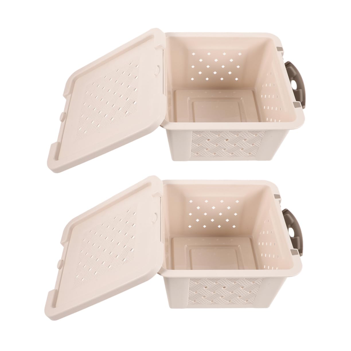Mikikit 2pcs Box Handheld Hamster Carrier Box Portable Cage for Small Animals for Outdoor Travel Hiking Shopping and Subway Use Sturdy and Practical Design