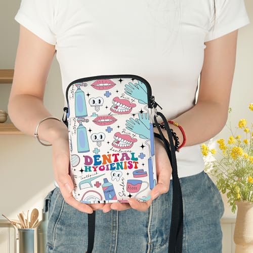 G2TUP Dental Hygienist Crossbody Bag Dentist Appreciation Gift Dental Assistant Shoulder Bag Dental Hygienist Merch4