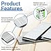 meite 18 Gauge 1/4-Inch Narrow Crown Staples, 1-1/4-Inch Length Heavy Duty Galvanized Upholstery Staples for Electric or Pneumatic Narrow Crown Stapler Guns (4,000 PCS)