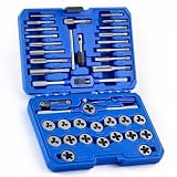 Orion Motor Tech 40 Pezzi Set Maschio e Filiera per Filettatura in Acciaio con Dimensioni ...