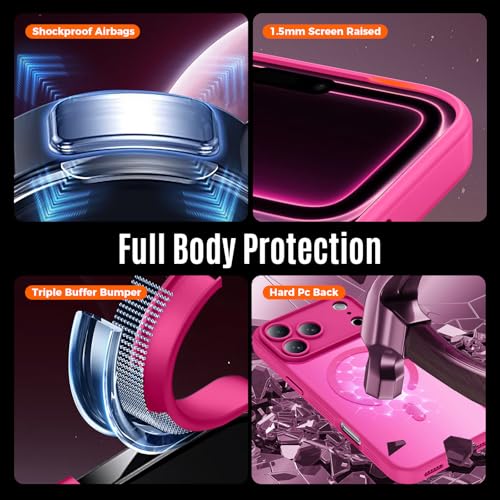 Image of Symcele Designed for iPhone 17 Pro Max Case,Hot Pink
