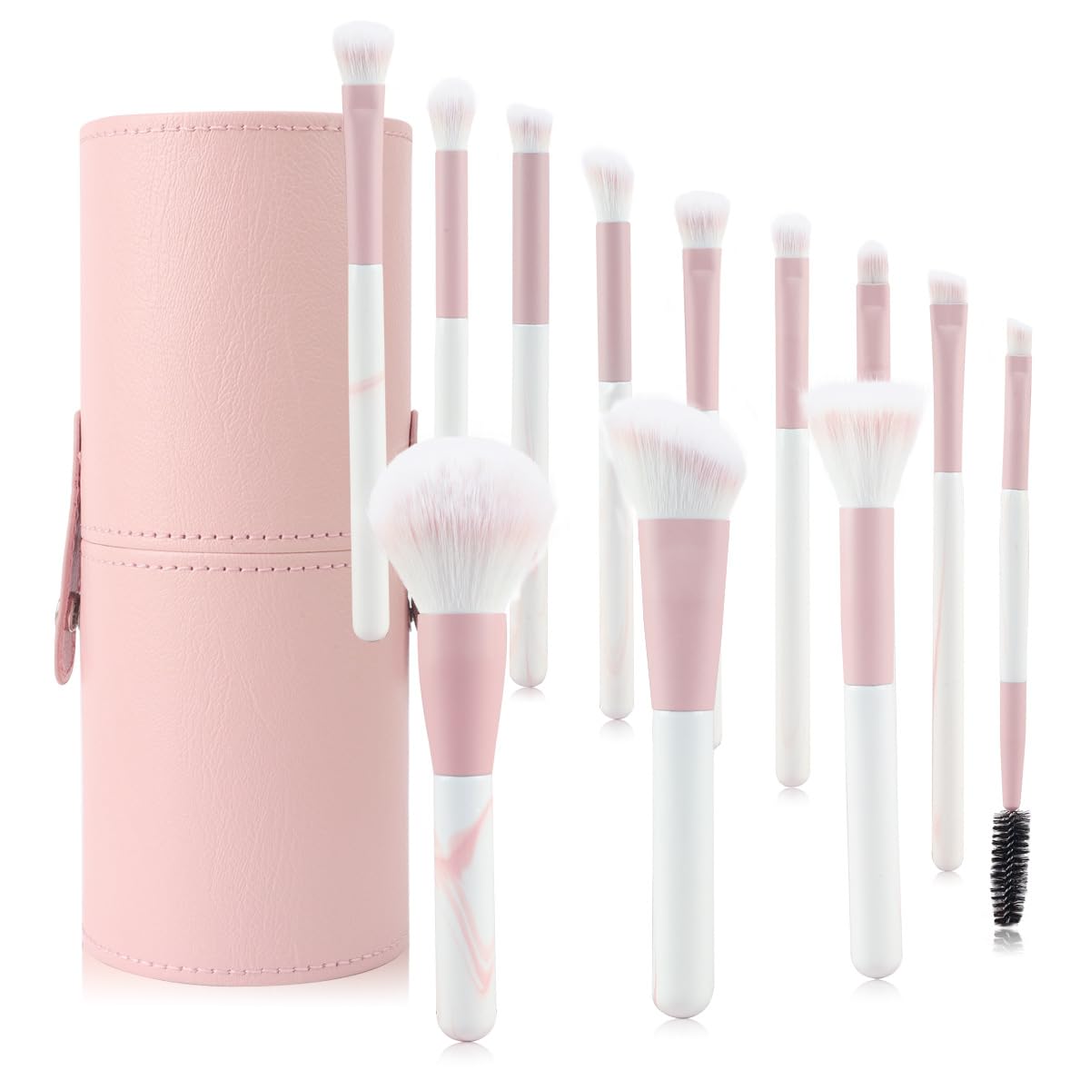 12 pennelli trucco set per principianti,un set completo di polvere libera,ombretto,pennelli,strumenti di trucco di bellezza