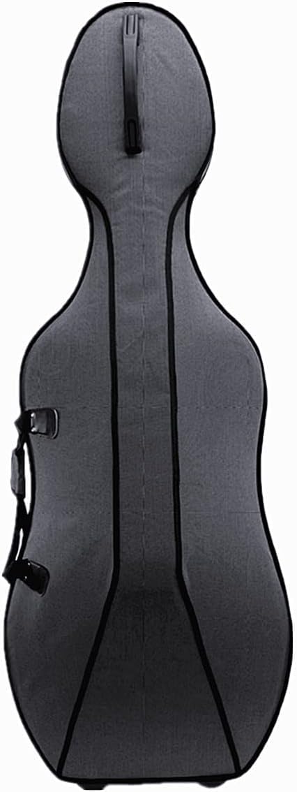 Woodnote New 4/4 Enhanced Foamed Cello Case with handle and 2 wheels Gray with Black lining