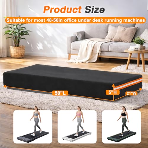 Image of EVRBUL Treadmill Cover Heavy Duty Waterproof Dustproof Running Machine Cover Home Gym Exercise Workout Equipment Protective with Air Vents Reflective Strip Drawstring