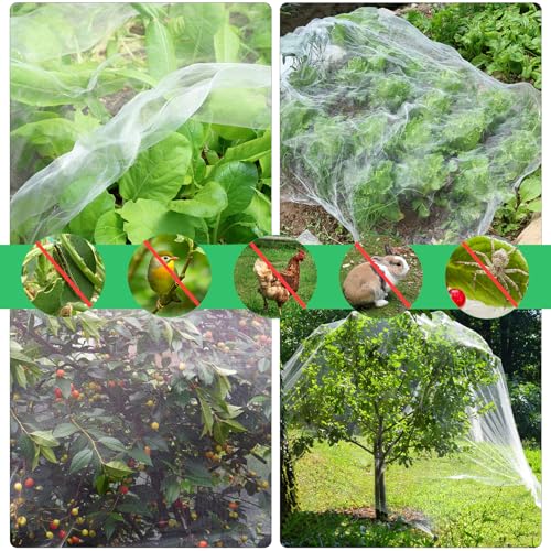 image for Oleitodh Garden Netting Plant Covers 10x100 Ft Net Ultra Fine Mesh Pro