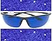 MyUV Golf Ball Finder Blue Lens Sunglasses%100 UV Production (Black, 63)