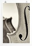 Sinus Art Kunst und Deko Poster - Künstlerische Fotografie – Geigen - Fotodruck in gestochen scharfer Qualität