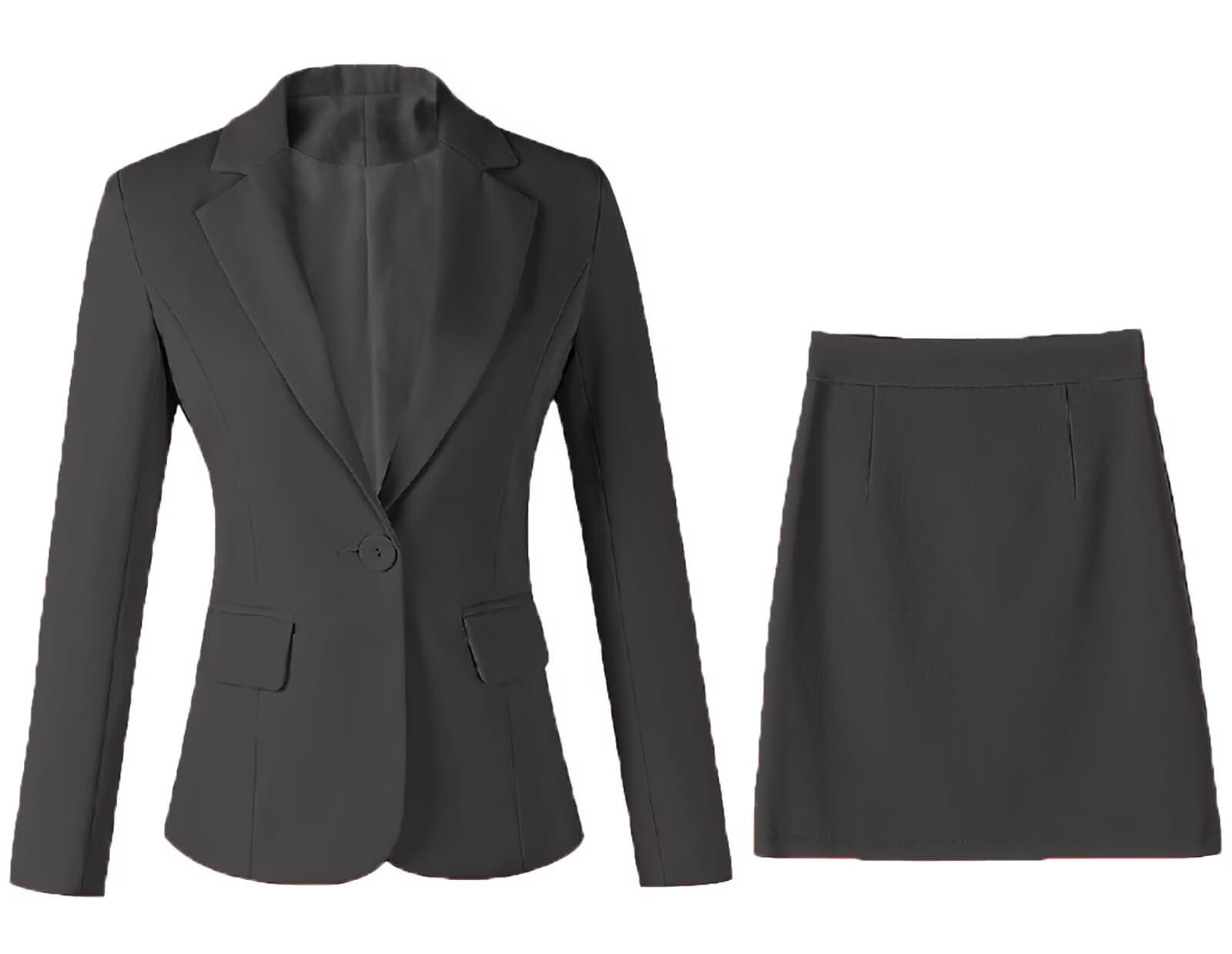 Womens Suit 2 Piece Suit Blazer Skirt Set Business Suit Jacket for Women Office Lady Work Skirt Suit