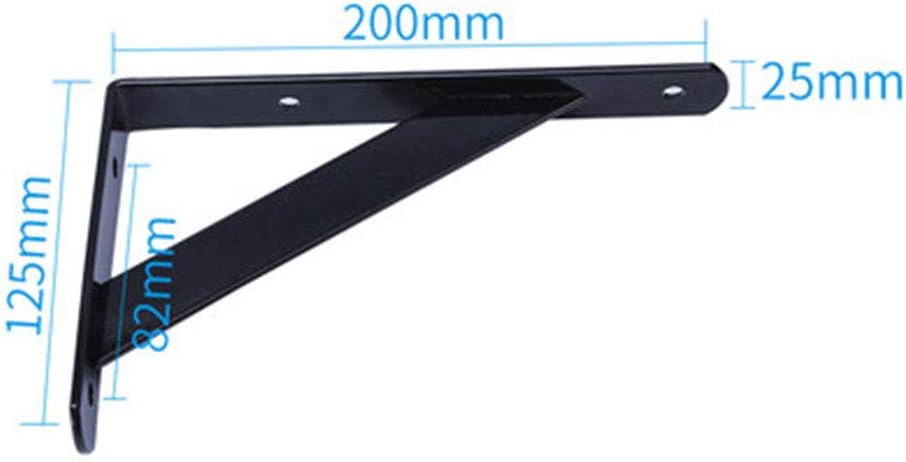 Triangle Board Shelf BracketsTriangle bracket Tripod bracket bracket wall hanging shelf partition right angle fixed shelf drag iron support frame wall bracket shelf (Color : Wit, Size : 200mm) (Color