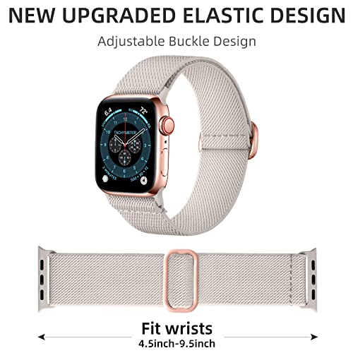Image of DaQin 3 Pack Stretchy Solo Loop Compatible with Apple Watch Bands Men Women