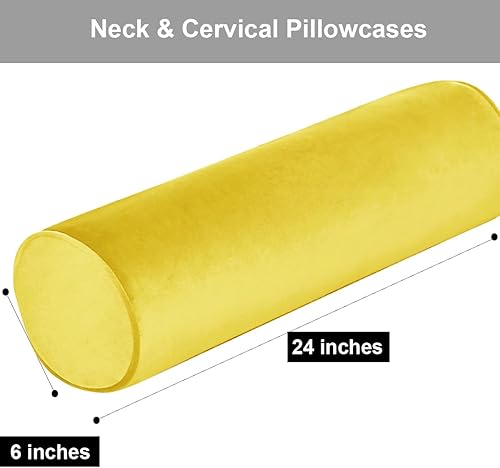 Miniatura 3 de Fundas de almohada enrollables para el cuello con cremallera, fundas de almohada cilíndricas redondas para dormitorio, sala de estar, sofá, funda de