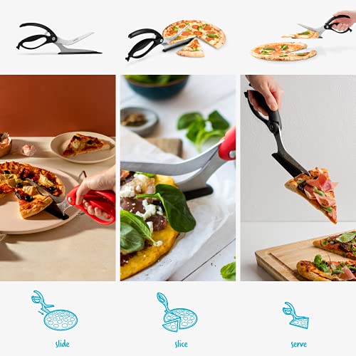 image for Dreamfarm Scizza | Non-Stick Pizza Scissors with Protective Server | S