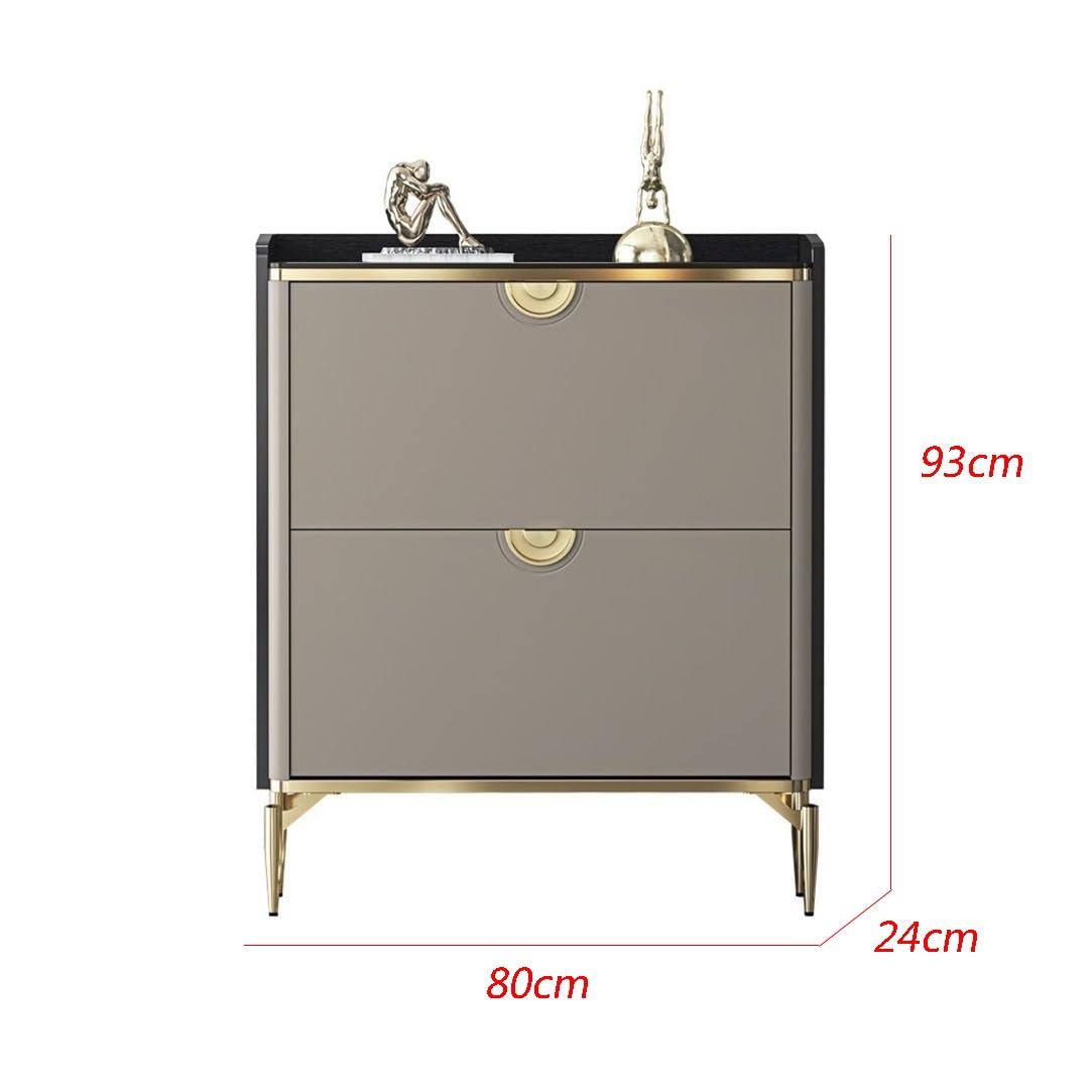 scarpiera da ingresso Scarpiera ultrasottile a 3 scomparti Flip Bucket for uso domestico, lusso leggero, grigio moderno, grande capacità, armadietto stretto for ingresso scarpiera da ingresso
