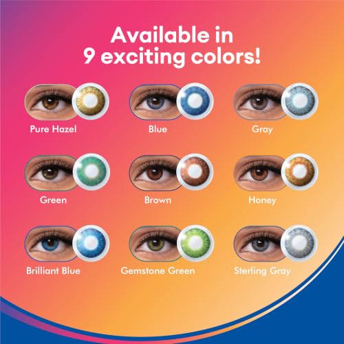 Image of AirOptix Colors - Monthly Color Contact Lenses (-00.50, Brilliant Blue, Pack of 2) | From Alcon