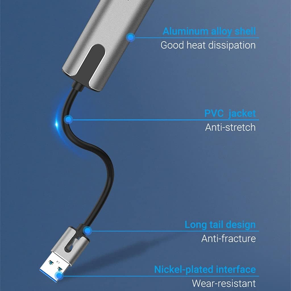 USB Ethernet Adapter USB 3.0 2.0 Network Card to RJ45 3/S Set-top Box Switch Ethernet USB (Color : As Shown, Size : One Size) (As Shown One Size)