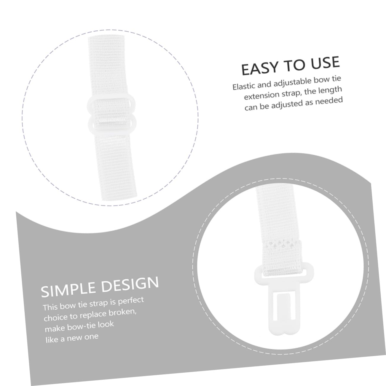 Cinturini Regolabili Per Cravatte - 20 Pezzi Elastici In Poliestere Con Fibbia | Per Matrimoni E Eventi - Foto 9