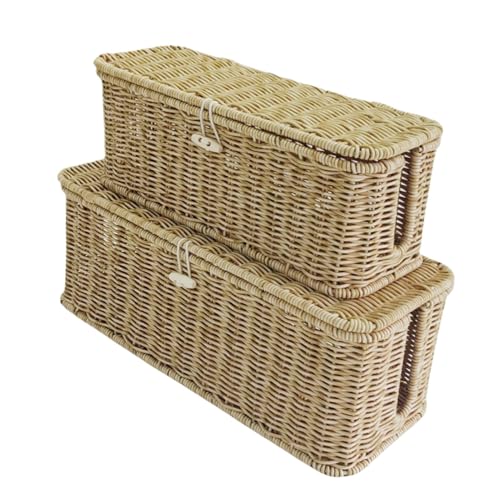 Caja de gestión de cables - Caja organizadora 2x, soporte del organizador de cable eléctrico | Maximice el soporte de gestión de la tira de alimentación de espacio, el soporte del organizador de cable