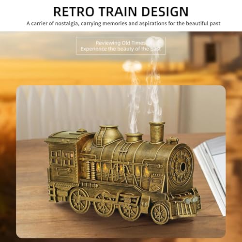 Difusor aromático eléctrico vintage 300ml con luz LED miniatura 4