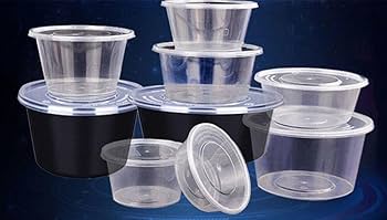 使い捨て食品容器です。 Amazon.co.jp: 使い捨て 50個-蓋付き使い捨て食品保存容器 電子