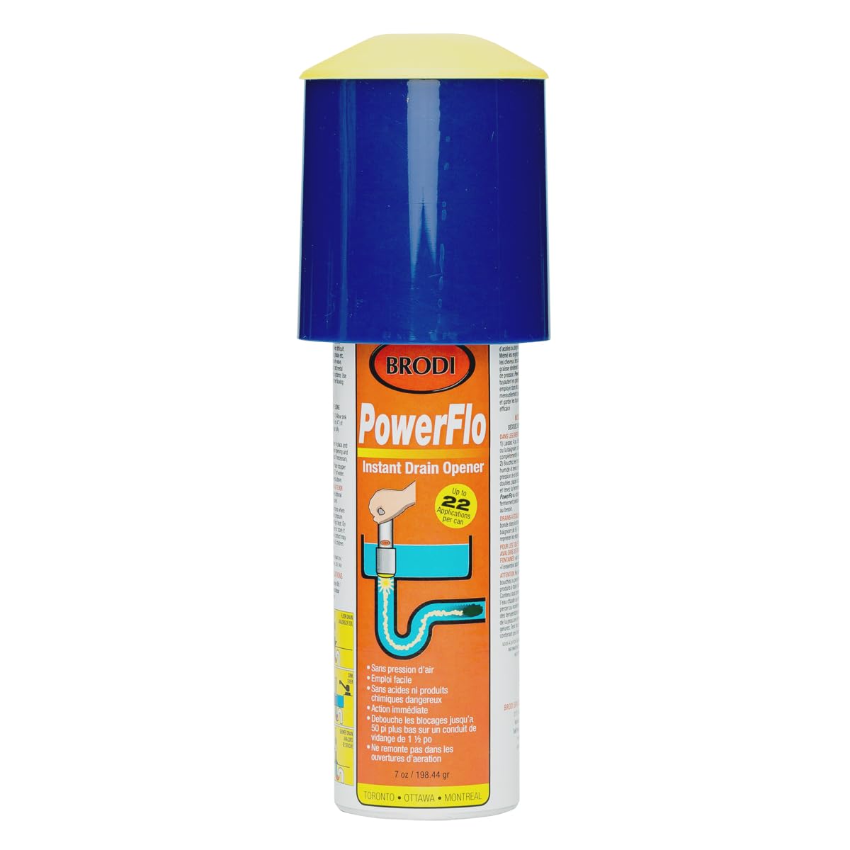 PowerFlo is a non-chemical, Safe Instant Drain Opener for all Diameter Drains. Does not use air pressure or chemicals. Powerful solution with 18 applications (Powerflo Refill (Pack of 1))