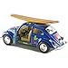 KiNSMART - 1967 Volkswagen Classic Beetle 5 Inch 1:32 Scale Die Cast Metal Model Toy (SetOf4 -Surfboards)
