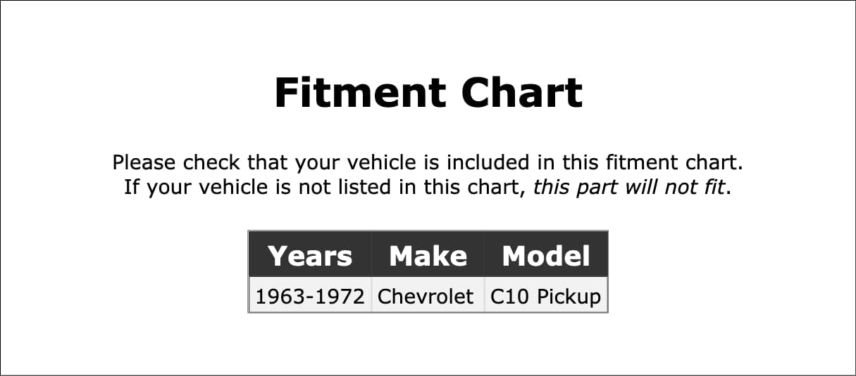 Front Upper Suspension Control Arm Shaft Kit Compatible With Chevrolet C10 Pickup 1963 1964 1965 1966 1967 1968 1969 1970 1971 1972 PC-216658