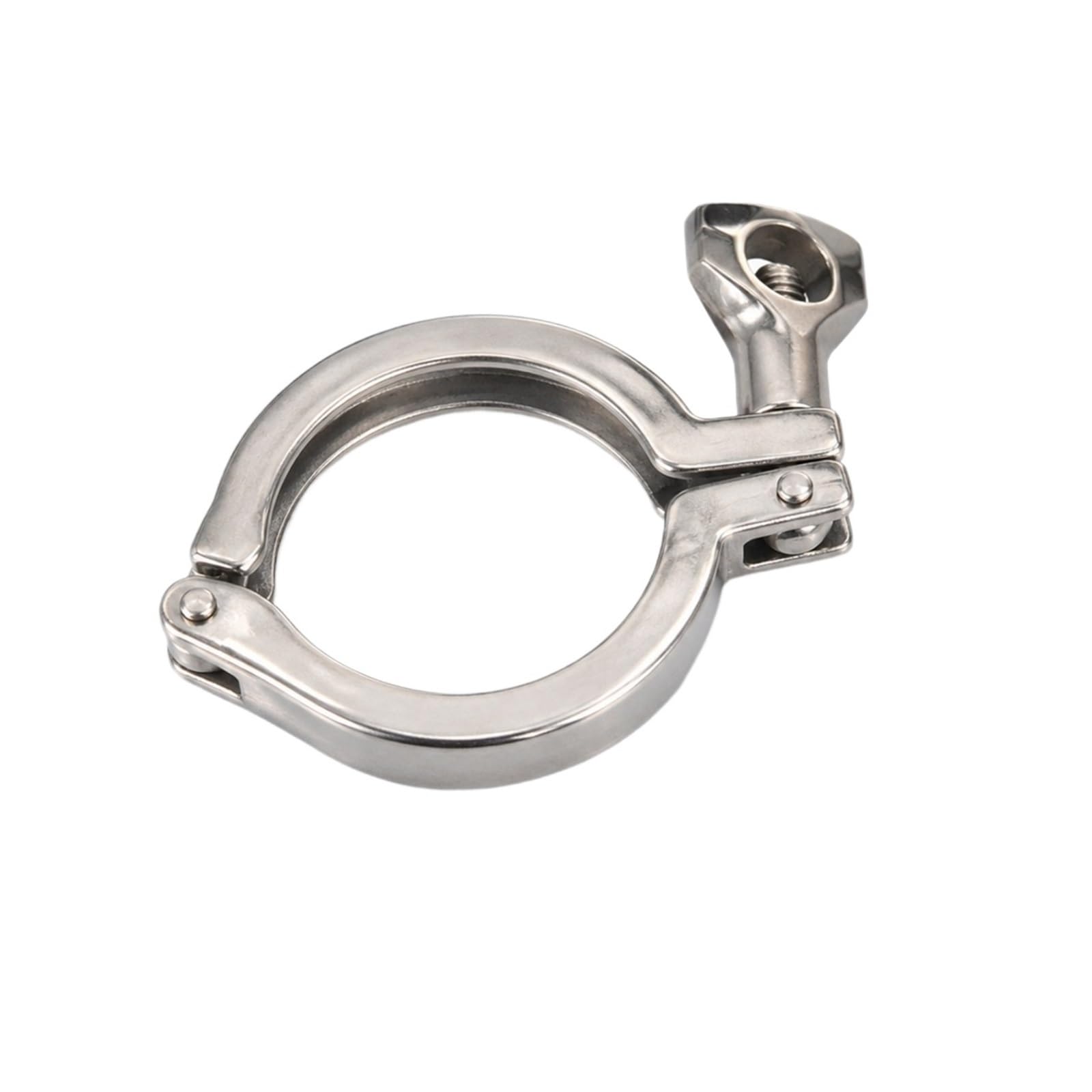 Zhuntesm One Color 2Pcs 304 Adjustable Hose Clamp Stainless Steel Pipe Clamp With Robust Locking Mechanism,For Pipe Flange With Silicone Gasket(4.5"-130Mm)