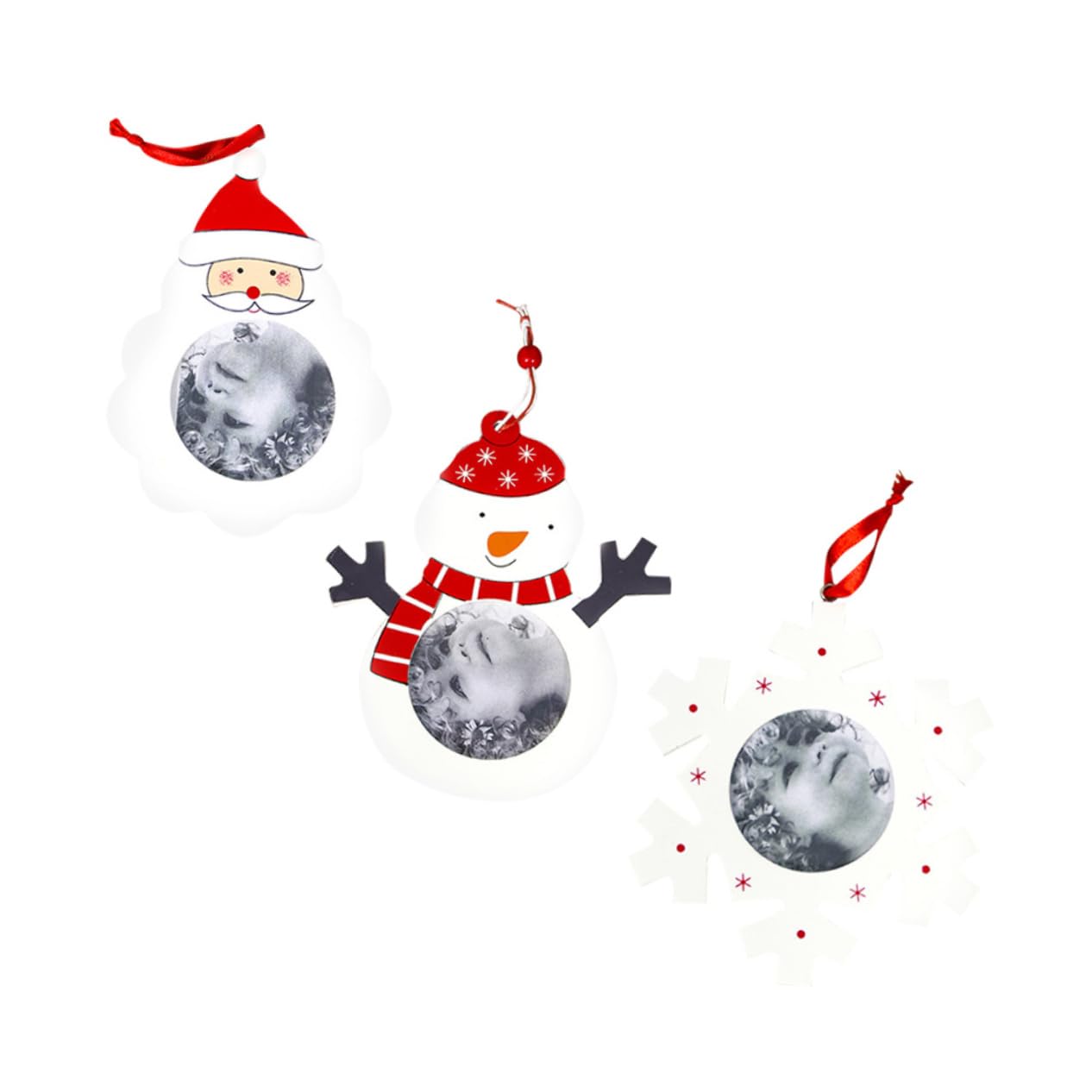 IMIKEYA 9 STK Weihnachtsschmuck weihnachtsdeko Party Christmas Decorations Door Weihnachtsbaum hängende Dekoration Weihnachtsfotorahmen Weihnachten Weihnachtsdekorationen Christbaumschmuck