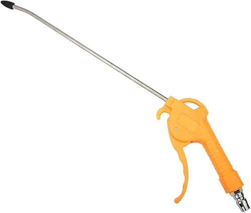 Senzeal Pistola de soplado de aire con boquilla de 11 pulgadas, pistola sopladora de polvo de alta presión de acero inoxidable con punta de goma