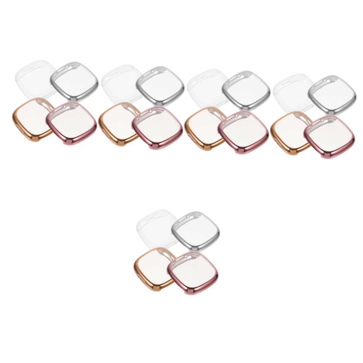 Angoily 20pezzi Custodia Protettiva Trasparente Per Smartwatch Sense Da Trasparente Protezione Completa Resistente Graffi e Urti Facile Accesso Tasti e Funzioni