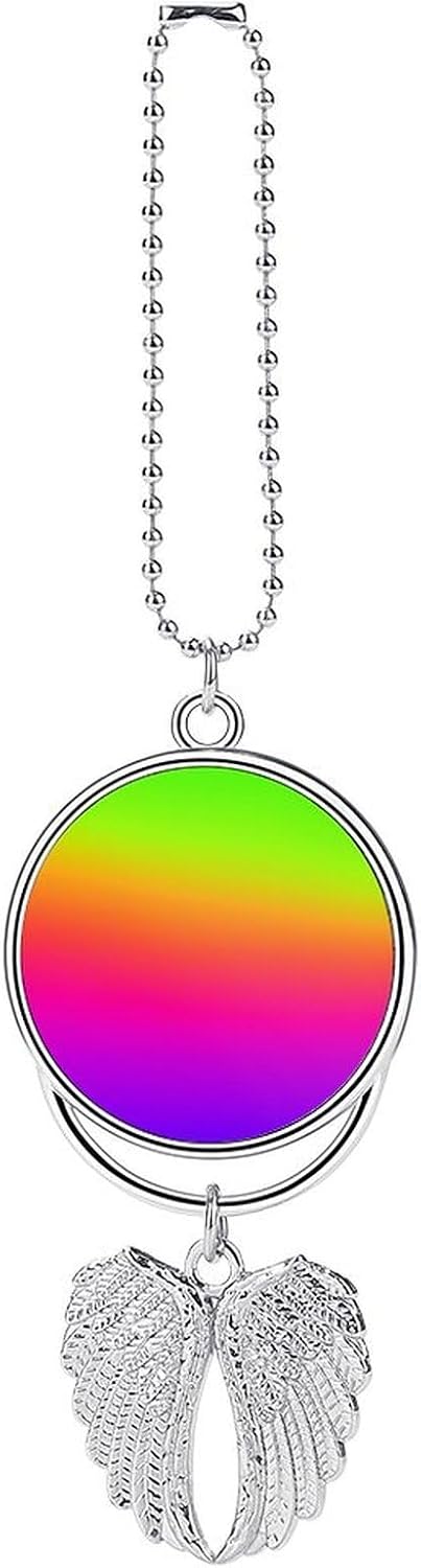Colorful Rainbow Gradient Car Pendant,Car Hanging,Rear View Mirror Pendant Cars Ornament Hanging Decoration Accessories for All Cars