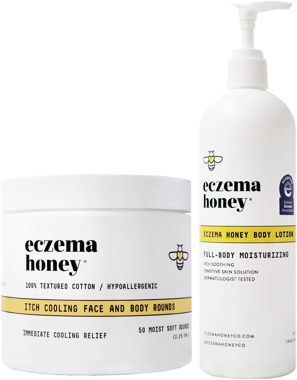 ECZEMA HONEY Itch Cooling Face & Body Rounds Oatmeal Body