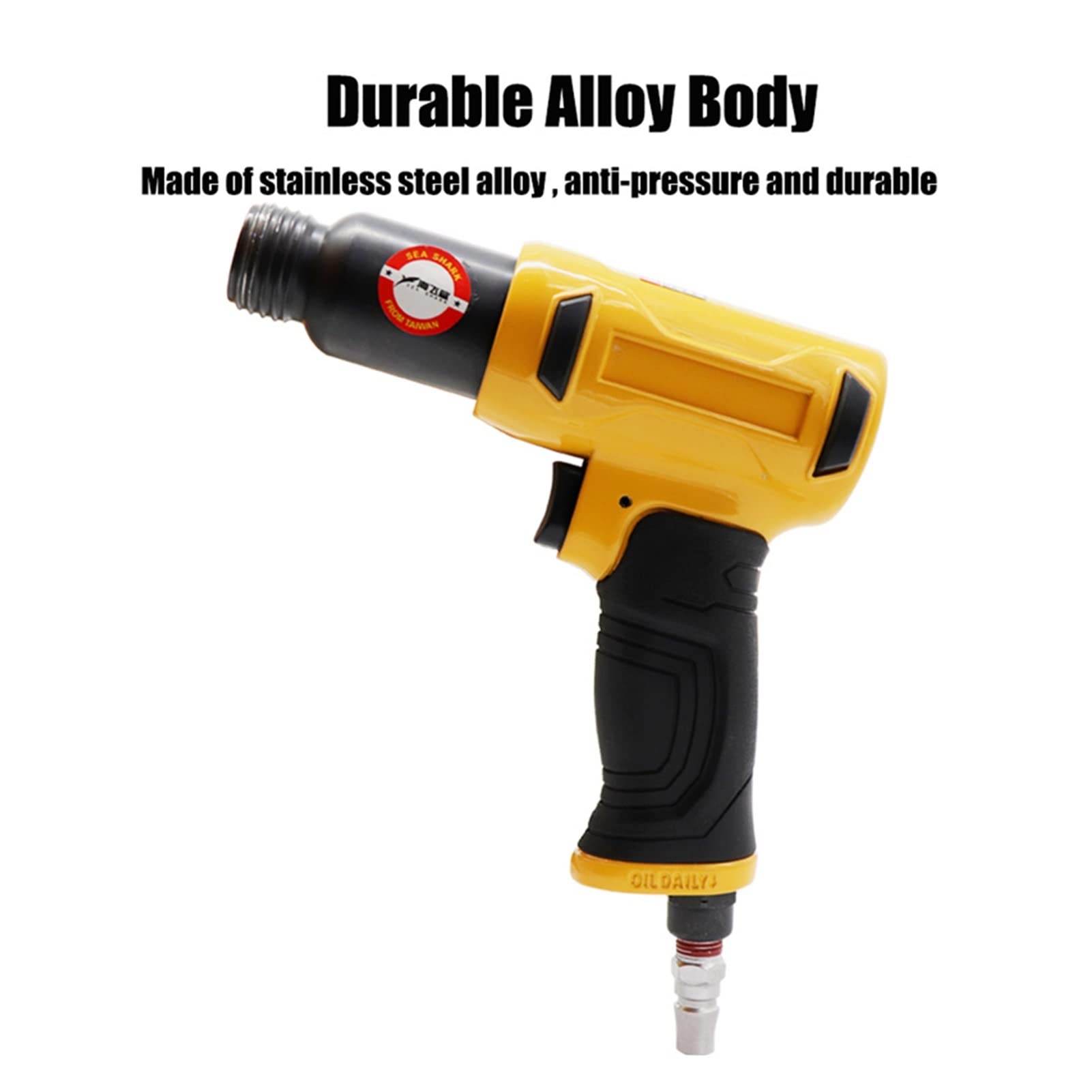 Hammer Air Hammer Profesjonalne Handheld Pistolet Gaz Harpels 190 W Małe Rust Remover Narzędzia pneumatyczne z 4 Dłuta Nitowanie odpryskowe