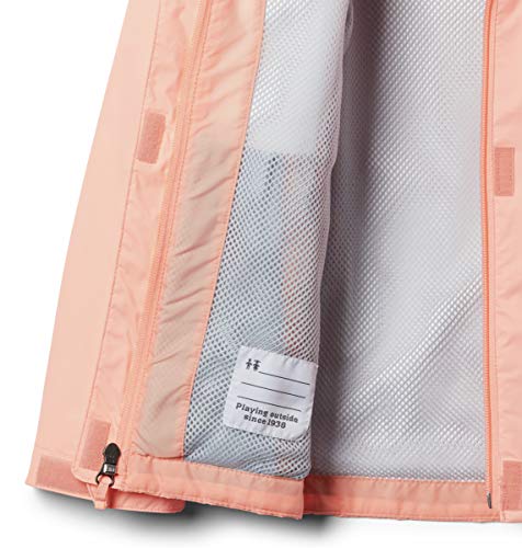 Columbia Big Girl's Arcadia Jacket, Waterproof & Breathable Outerwear, Tiki Pink, Large #TOP2