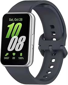 Pulseira Preta de Silicone Para Samsung Galaxy Fit3