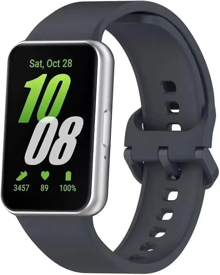 Pulseira Preta de Silicone Para Samsung Galaxy Fit3