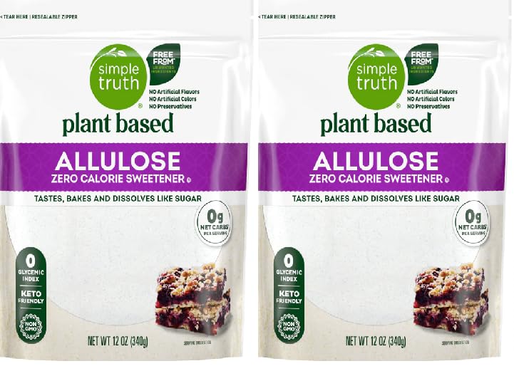Plant Based Zero Calorie Allulose Sweetener (2 Bags, 12 oz. each)